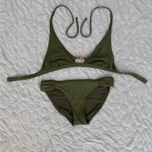 Aerie Olive Green Bikini Set